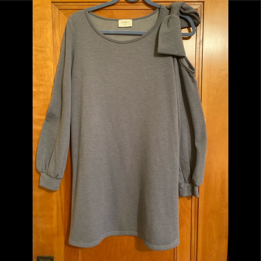 Everly blue-grey dress